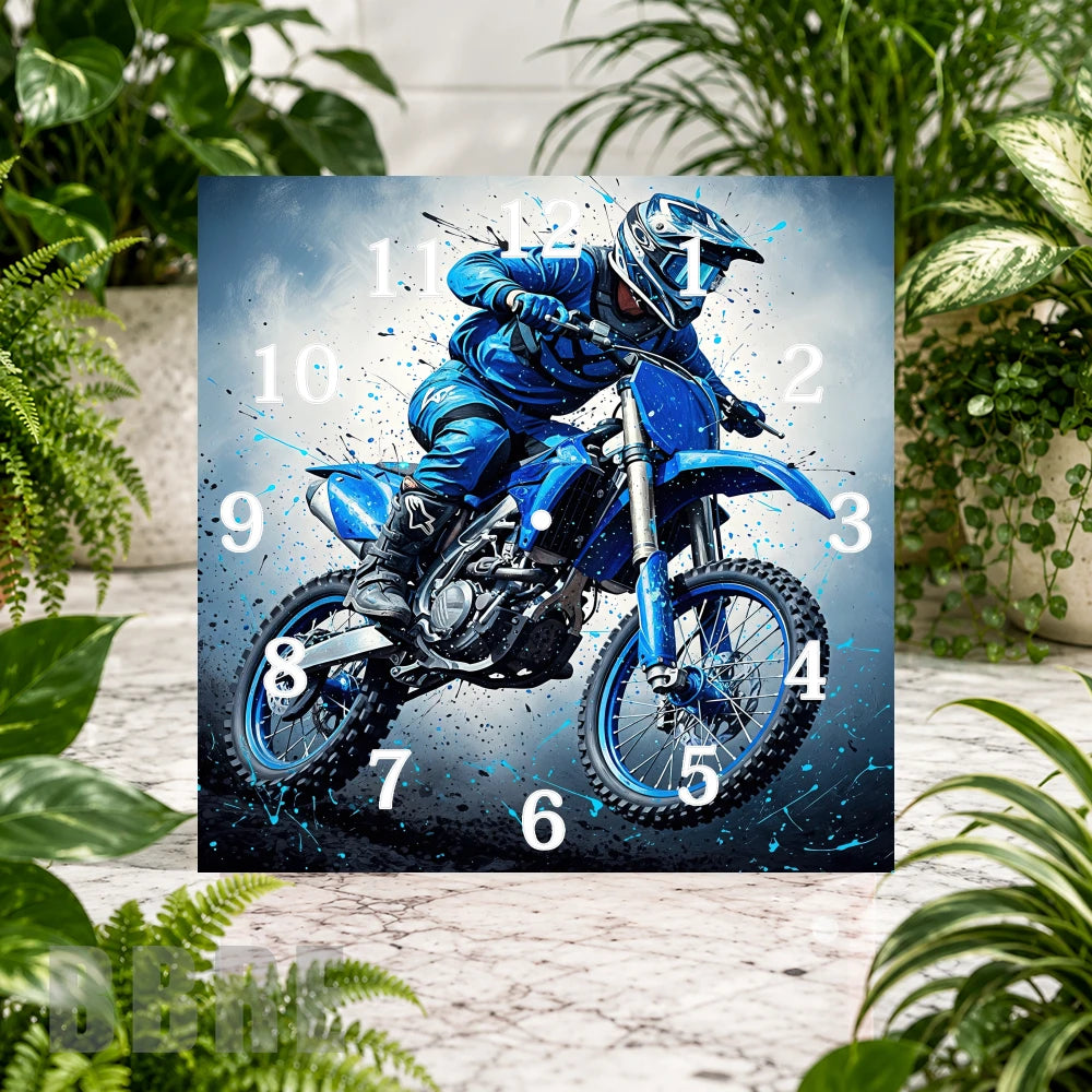 Motocross Action Clock Sublimation Wrap