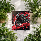 Racing Motorcycle 4 Clock Mockup