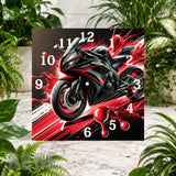 Racing Motorcycle 5 Clock Sublimation Wrap