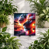 Majestic Lions Clock Mockup