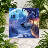 Wolf Moon 2 Clock Sublimation Wrap