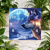 Wolf Moon 3 Clock Sublimation Wrap