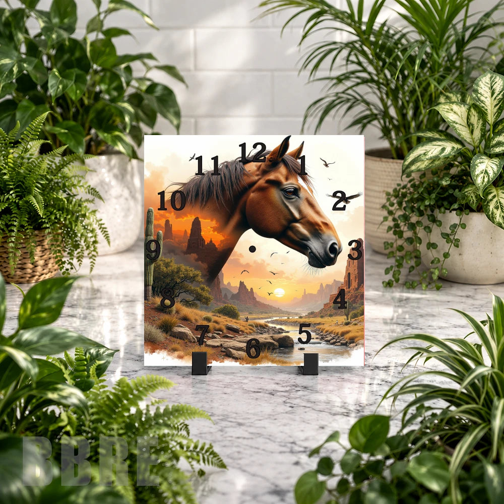 Majestic Horse 8 Clock Mockup