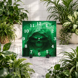 Green Skull 2 Clock Mockup