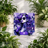 Purple Vibe Clock Mockup