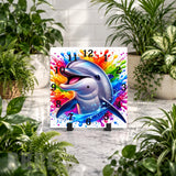 Dolphin Splash Clock Mockup