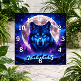 Wolf Moon 4 Clock Sublimation Wrap