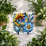 Butterfly Floral 3 Clock Mockup