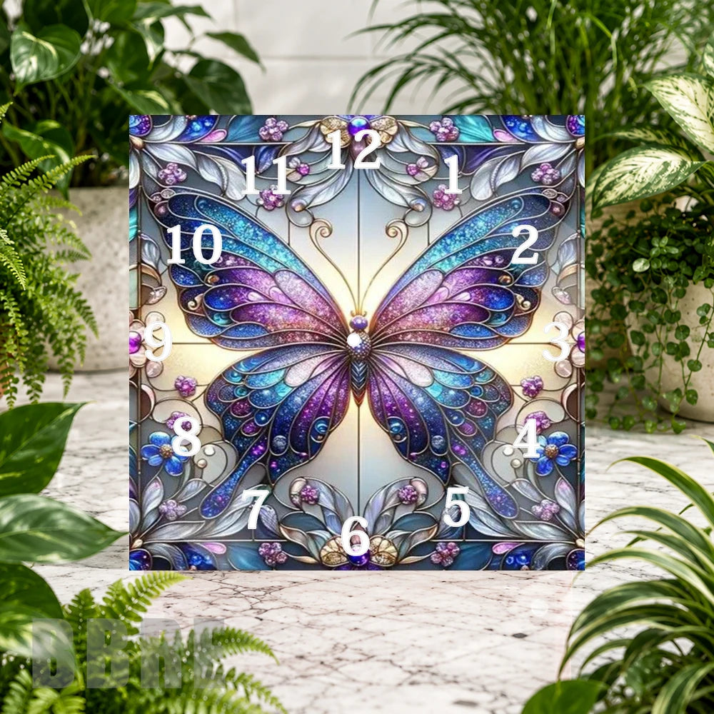 Butterfly Elegance Clock Sublimation Wrap