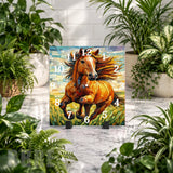 Mosaic Horse 2 Clock Mockup