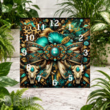 Floral Skull Clock Sublimation Wrap