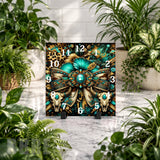 Floral Skull Clock Mockup