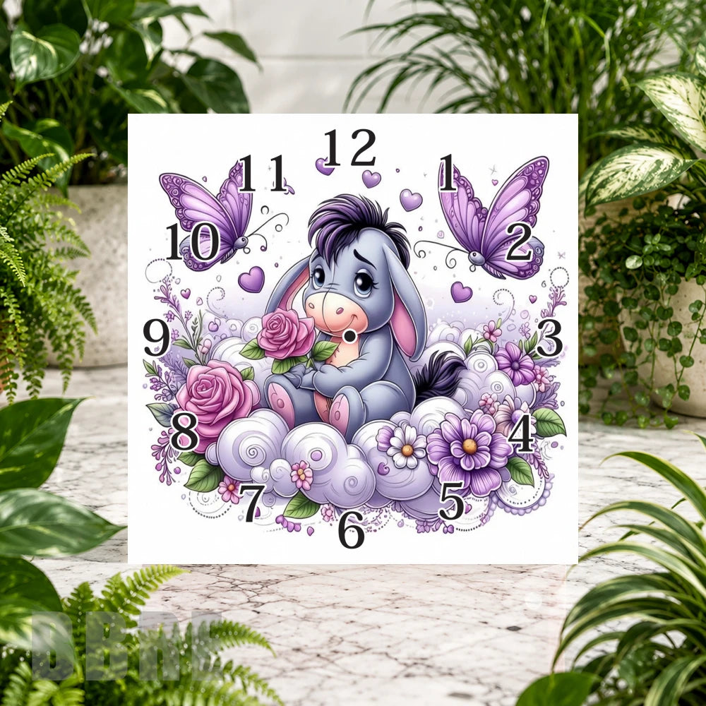 Eeyore Clock 2 Clock Sublimation Wrap