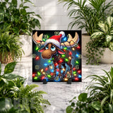 Moose Christmas Clock Mockup