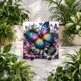 Butterfly Bloom 13 Clock Mockup