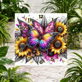 Butterfly Bloom 14 Clock Sublimation Wrap
