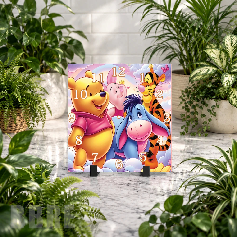 Winnie Pooh 3 Clock Mockup