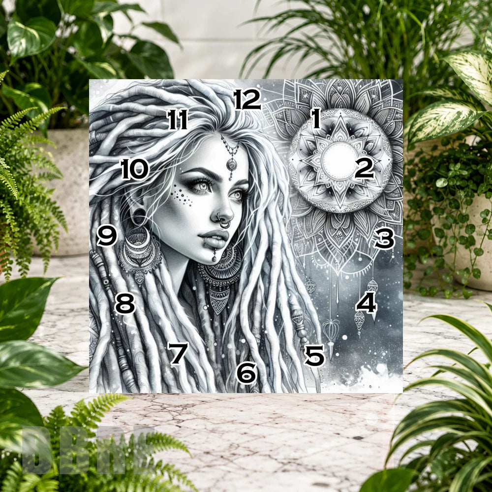 Mystic Woman 2 Clock Sublimation Wrap