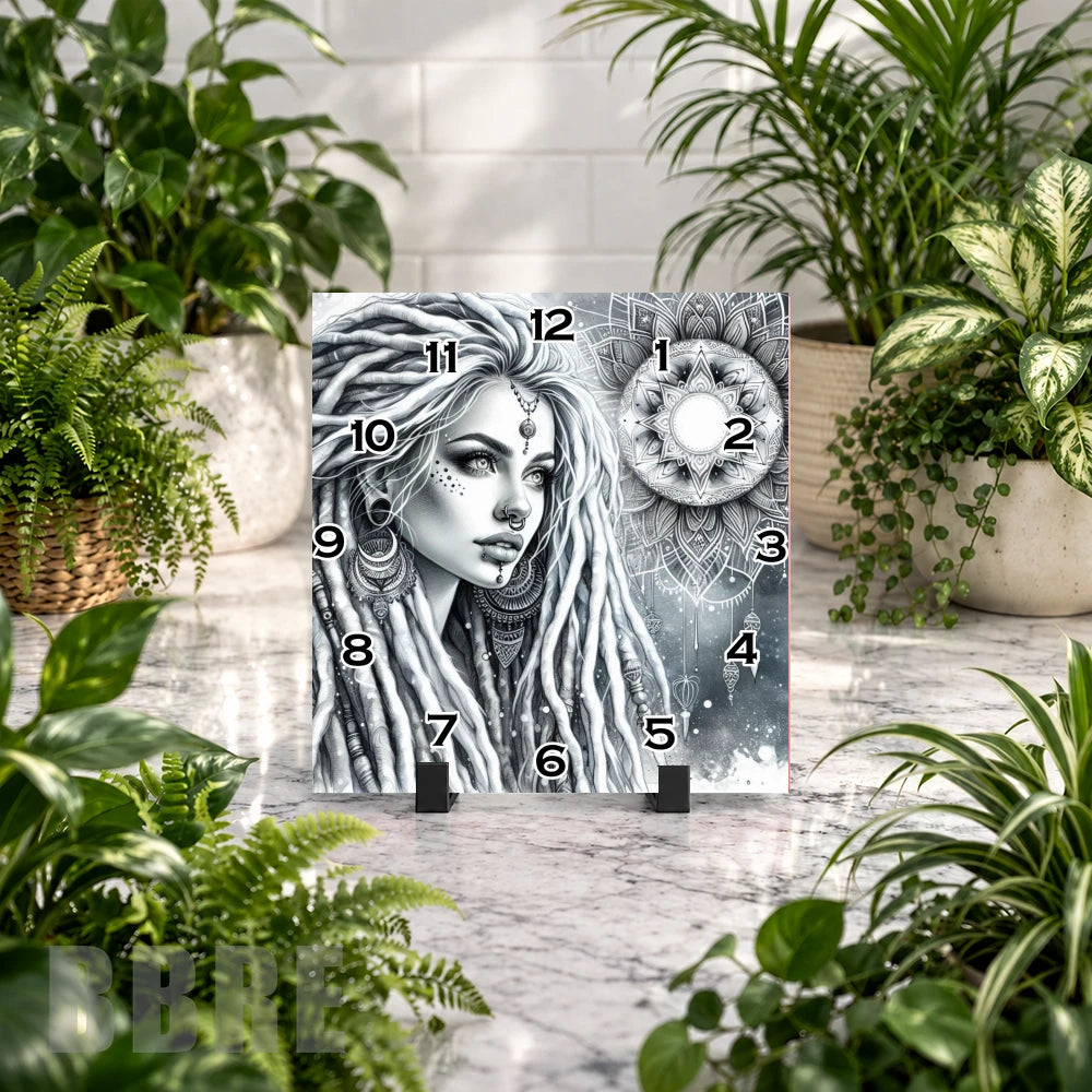 Mystic Woman 2 Clock Mockup