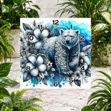 Floral Bear Clock Sublimation Wrap