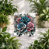 Floral Clock 15 Clock Mockup