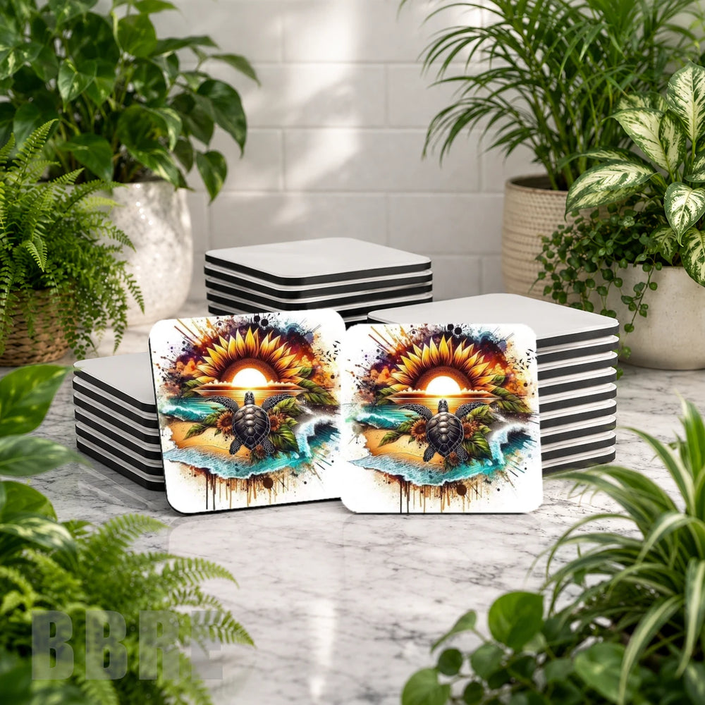 Turtle Sunset Mockup Image