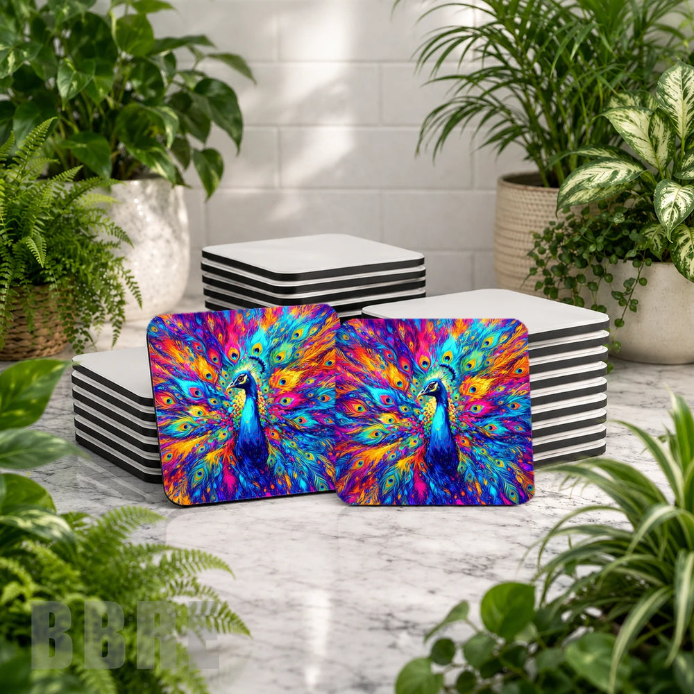 Vibrant Peacock Mockup Image