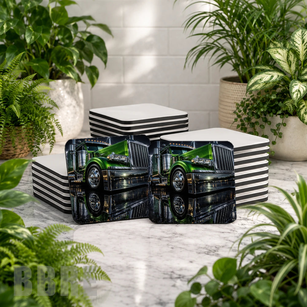 Green Truck Mockup Image