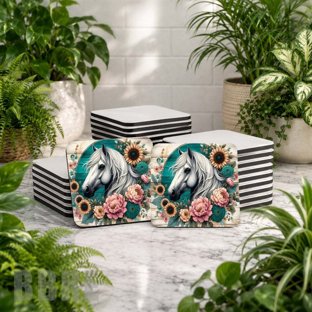 Floral Horse Mockup Image
