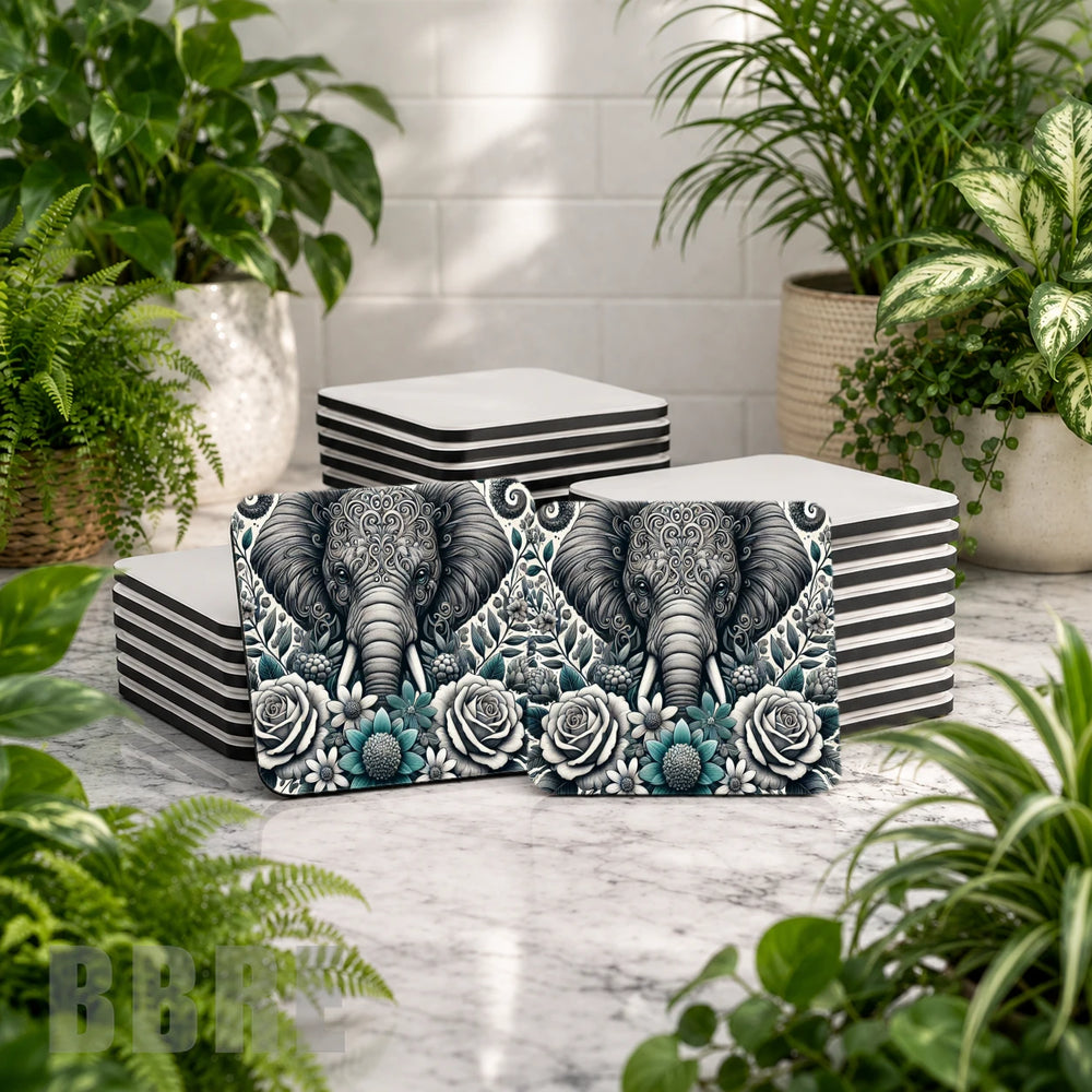 Elephant Floral Mockup Image