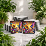 Hummingbird Sunflower Mockup Image