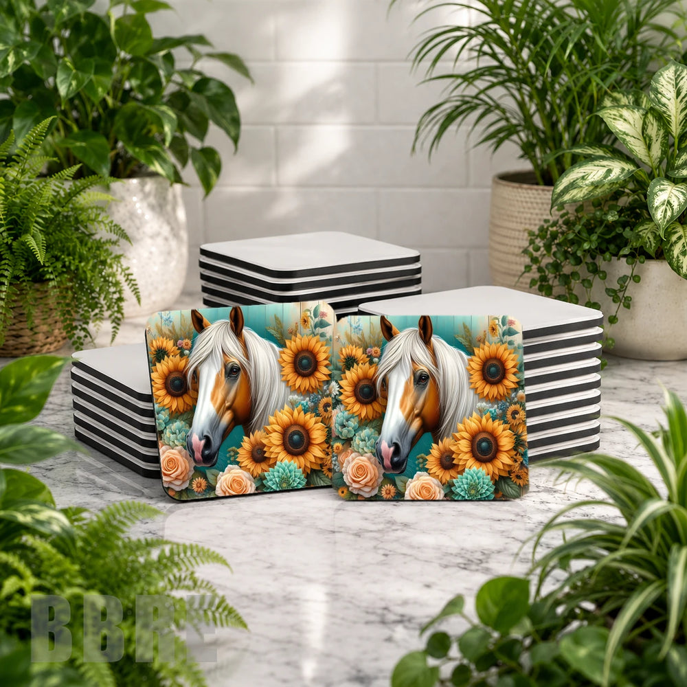Horse Floral Mockup Image