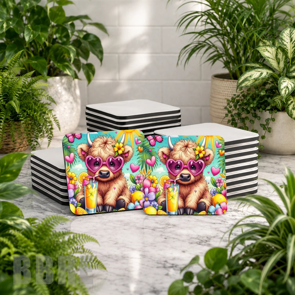 Cute Highland Mockup Image