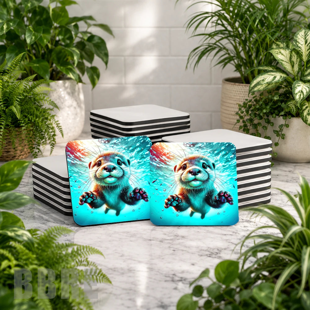 Playful Otter Mockup Image