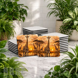 Giraffe Sunset Mockup Image
