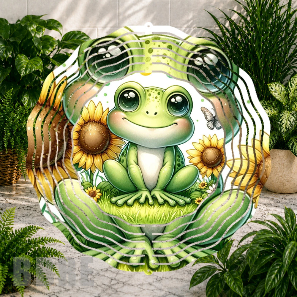 Frog Sunflowers Mockup