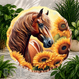 Horse Sunflowers Main Image