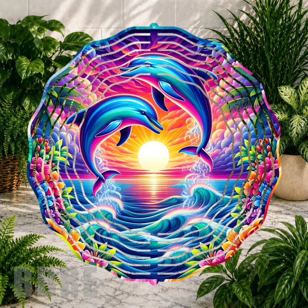 Dolphin Sunset 3 Mockup