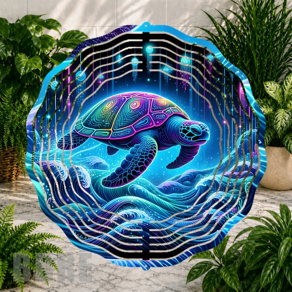 Neon Turtle Mockup