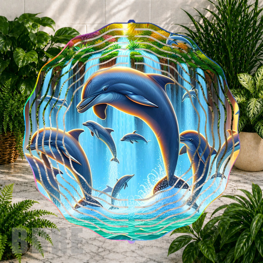 Dolphin Waterfall Mockup