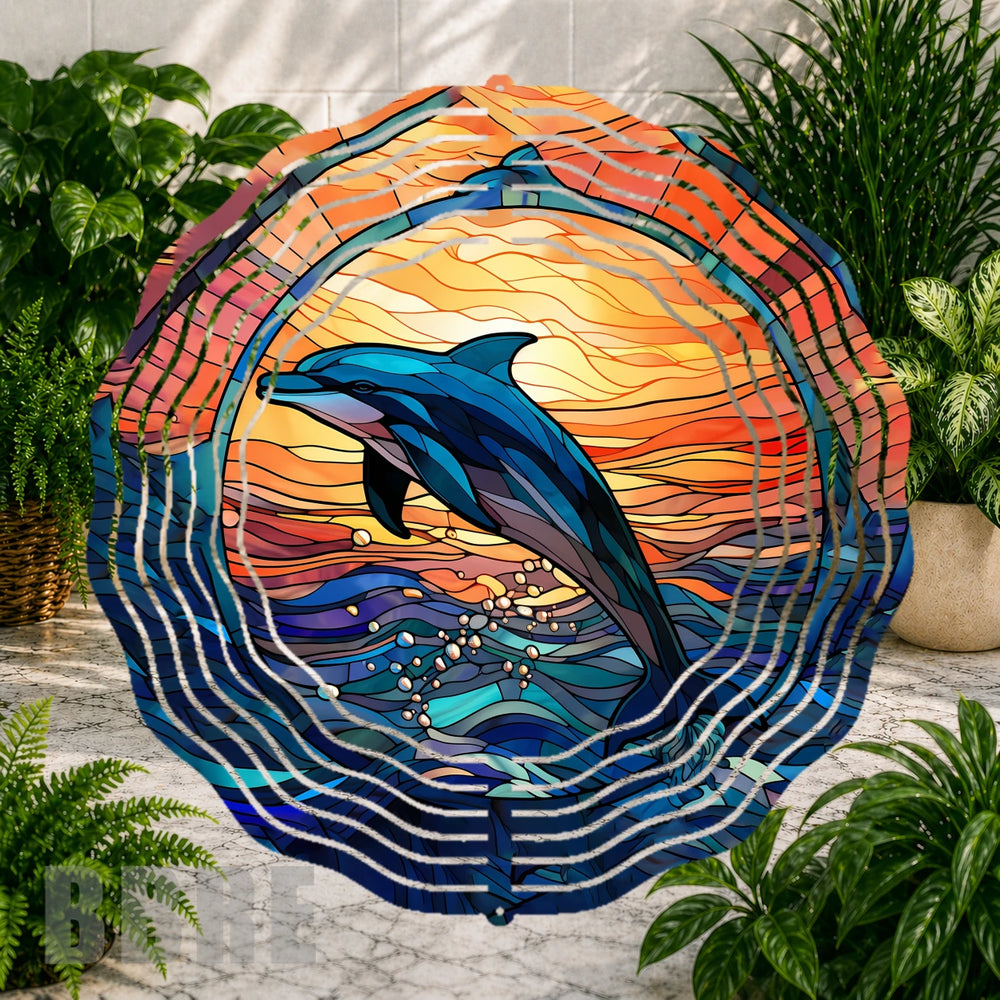 Dolphin Sunset 4 Mockup
