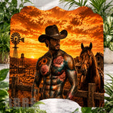 Sunset Cowboy IPad Transfer