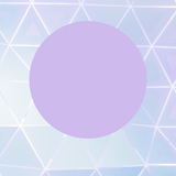 Purple circle on a geometric patterned background