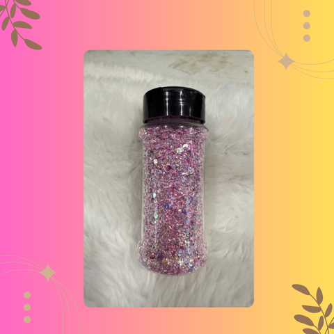 Sirius 50g features a stunning pinky purple specialty glitter that brings vibrant color and sparkle to your projects. Its rich hues and shimmering finish make it ideal for adding a touch of elegance and fun to crafts, decorations, and more. Transform your creations with this eye-catching glitter that shines beautifully in any light.
