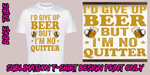 Quitting Beer