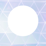 Geometric pattern with a central white circle on a light blue background