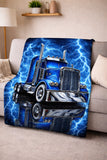 Electric Truck Flannel Blanket