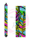 Striped Leaf Pen Wrap UV DTF Small