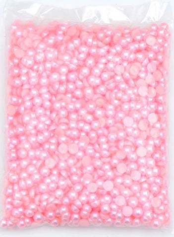 Pearl Light Pink Half Round 3 sizes
